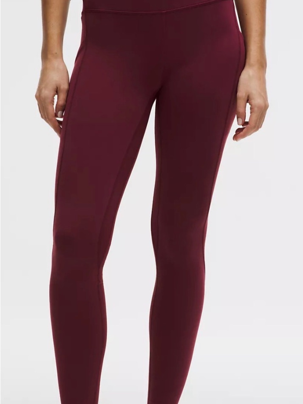 lululemon Align High-Rise Burgundy Leggings with pockets- NWT